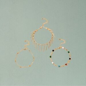 Tassel Anklet Set